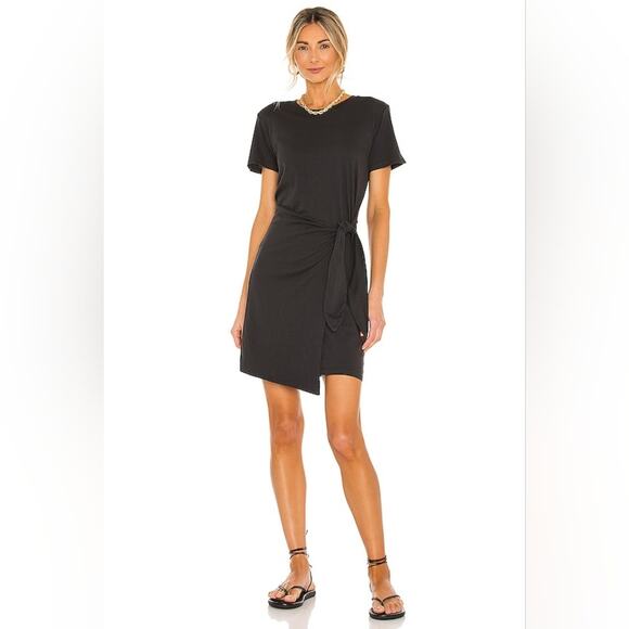 Rails Edie Tie T-shirt Dress In Vintage Black - Picture 1 of 9